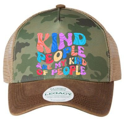 Retro Vintage Kind People Are My Kind Of People Legacy Tie Dye Trucker Hat