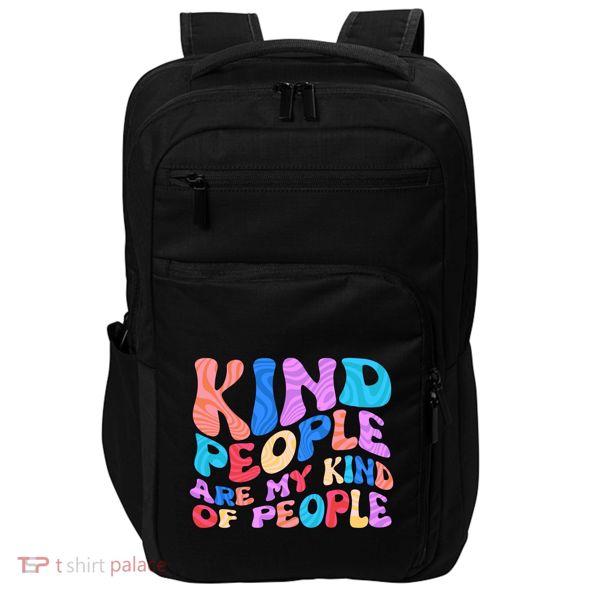 Retro Vintage Kind People Are My Kind Of People Impact Tech Backpack