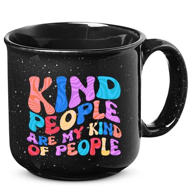 Retro Vintage Kind People Are My Kind Of People 15oz Campfire Ceramic Mug