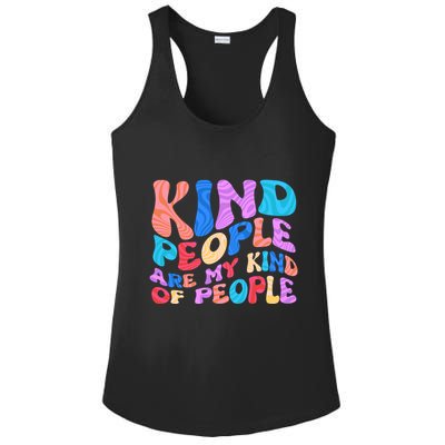 Retro Vintage Kind People Are My Kind Of People Ladies PosiCharge Competitor Racerback Tank