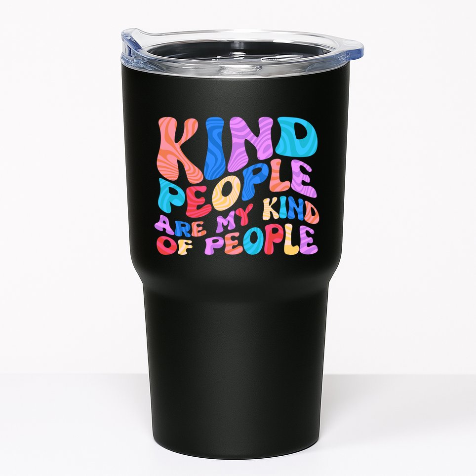 Retro Vintage Kind People Are My Kind Of People Tumbler