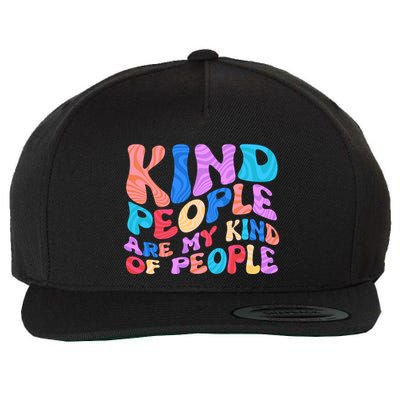 Retro Vintage Kind People Are My Kind Of People Wool Snapback Cap