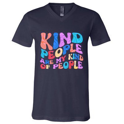 Retro Vintage Kind People Are My Kind Of People V-Neck T-Shirt