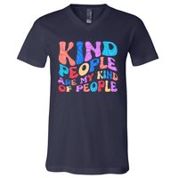 Retro Vintage Kind People Are My Kind Of People V-Neck T-Shirt