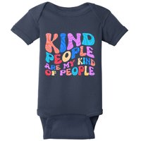 Retro Vintage Kind People Are My Kind Of People Baby Bodysuit