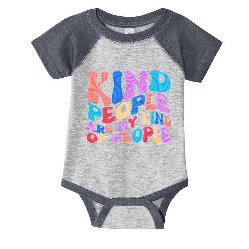 Retro Vintage Kind People Are My Kind Of People Infant Baby Jersey Bodysuit