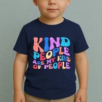 Retro Vintage Kind People Are My Kind Of People Toddler T-Shirt