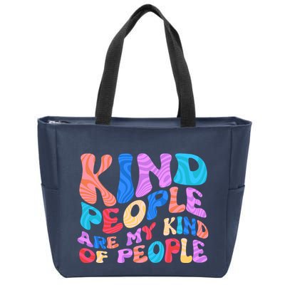 Retro Vintage Kind People Are My Kind Of People Zip Tote Bag