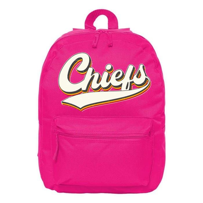 Retro Chiefs Fan Logo 16 in Basic Backpack