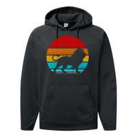 Retro Vintage Lion Performance Fleece Hoodie