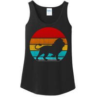 Retro Vintage Lion Ladies Essential Tank