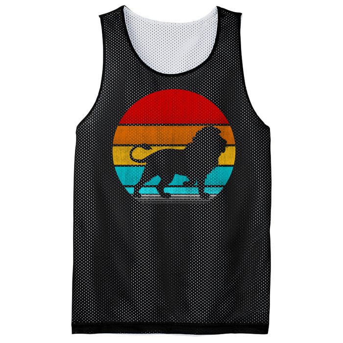 Retro Vintage Lion Mesh Reversible Basketball Jersey Tank