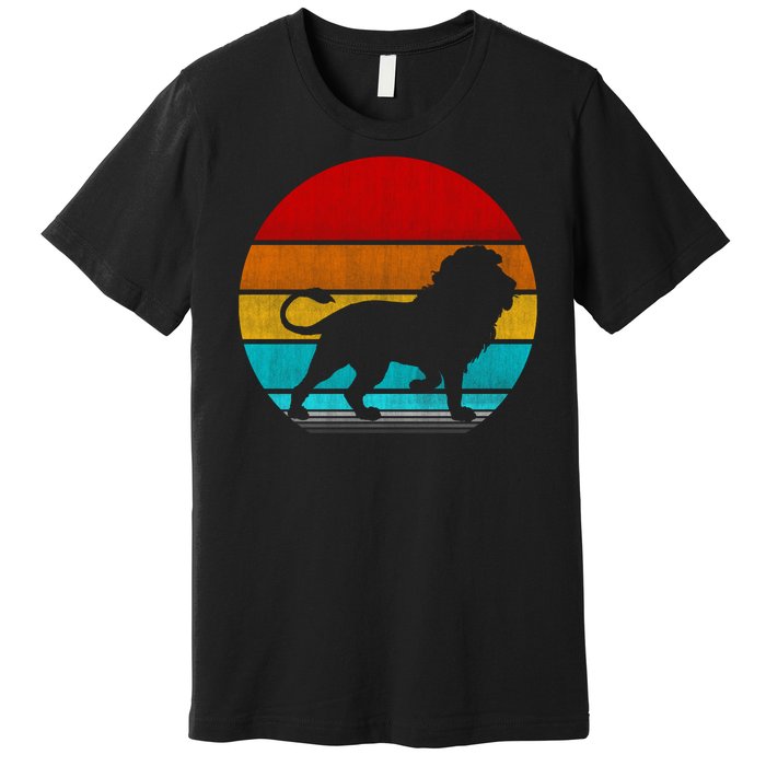 Retro Vintage Lion Premium T-Shirt