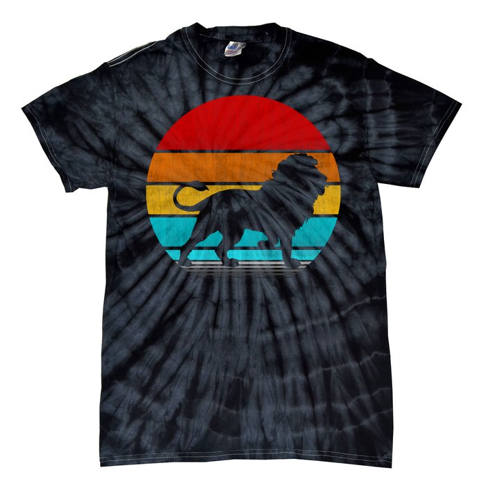 Retro Vintage Lion Tie-Dye T-Shirt