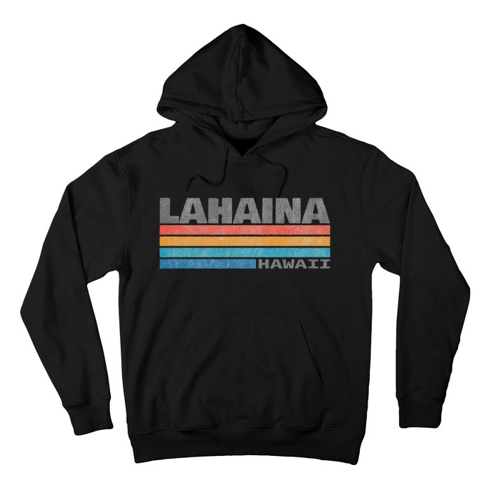 Retro Vintage Lahaina Hawaii Hoodie