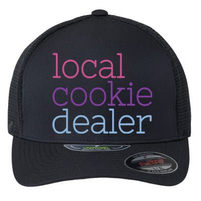 Retro Vintage Local Cookie Dealer Funny Baking Cookie Lover Flexfit Unipanel Trucker Cap