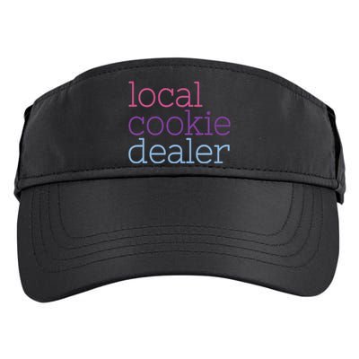 Retro Vintage Local Cookie Dealer Funny Baking Cookie Lover Adult Drive Performance Visor