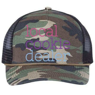 Retro Vintage Local Cookie Dealer Funny Baking Cookie Lover Retro Rope Trucker Hat Cap