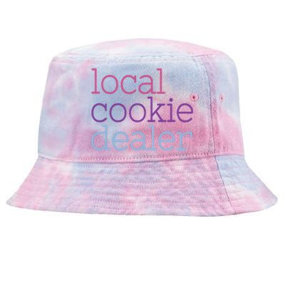 Retro Vintage Local Cookie Dealer Funny Baking Cookie Lover Tie-Dyed Bucket Hat