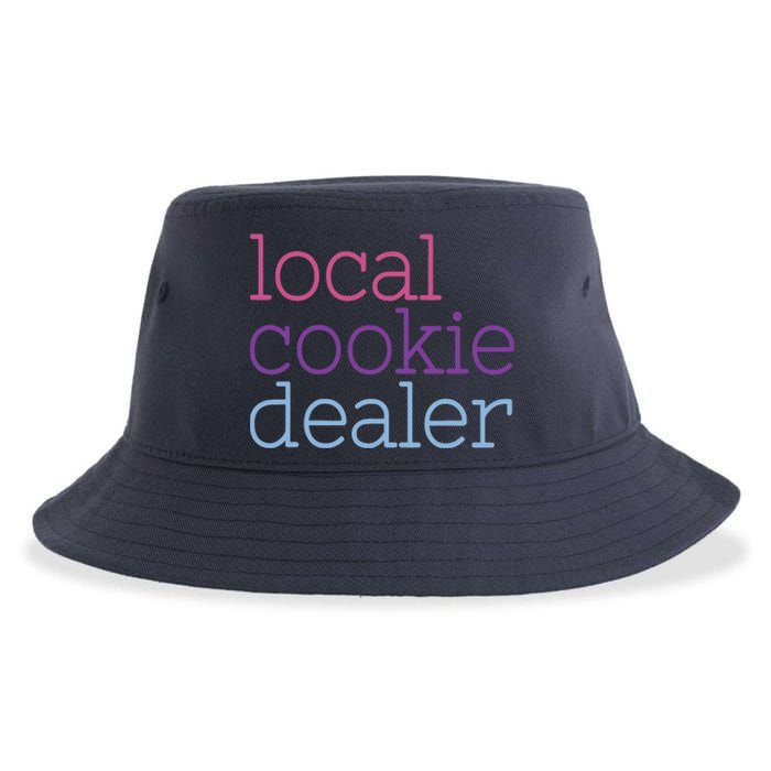 Retro Vintage Local Cookie Dealer Funny Baking Cookie Lover Sustainable Bucket Hat