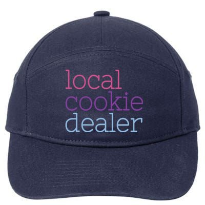 Retro Vintage Local Cookie Dealer Funny Baking Cookie Lover 7-Panel Snapback Hat