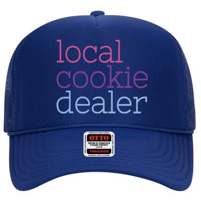 Retro Vintage Local Cookie Dealer Funny Baking Cookie Lover High Crown Mesh Back Trucker Hat