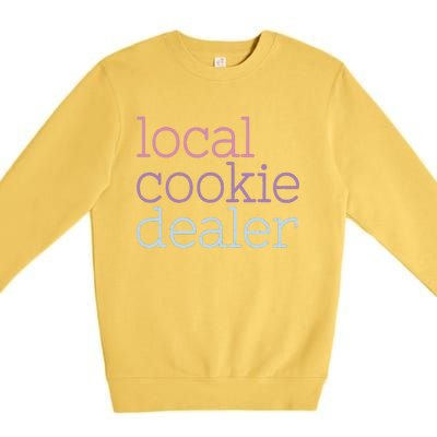 Retro Vintage Local Cookie Dealer Funny Baking Cookie Lover Premium Crewneck Sweatshirt