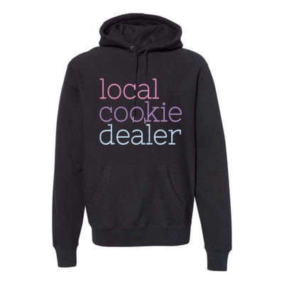 Retro Vintage Local Cookie Dealer Funny Baking Cookie Lover Premium Hoodie