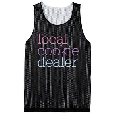 Retro Vintage Local Cookie Dealer Funny Baking Cookie Lover Mesh Reversible Basketball Jersey Tank