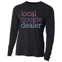 Retro Vintage Local Cookie Dealer Funny Baking Cookie Lover Cooling Performance Long Sleeve Crew