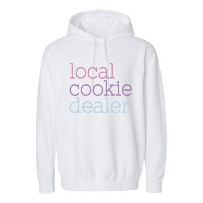 Retro Vintage Local Cookie Dealer Funny Baking Cookie Lover Garment-Dyed Fleece Hoodie