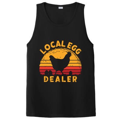 Retro Vintage Local Egg Dealer Farmer Chicken Egg Lover PosiCharge Competitor Tank
