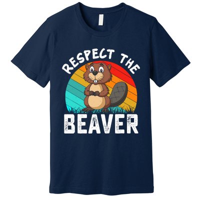 Retro Vintage Love Beavers Premium T-Shirt