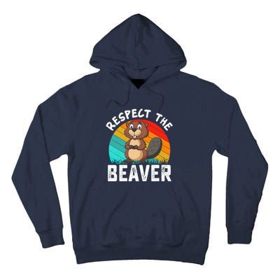 Retro Vintage Love Beavers Tall Hoodie