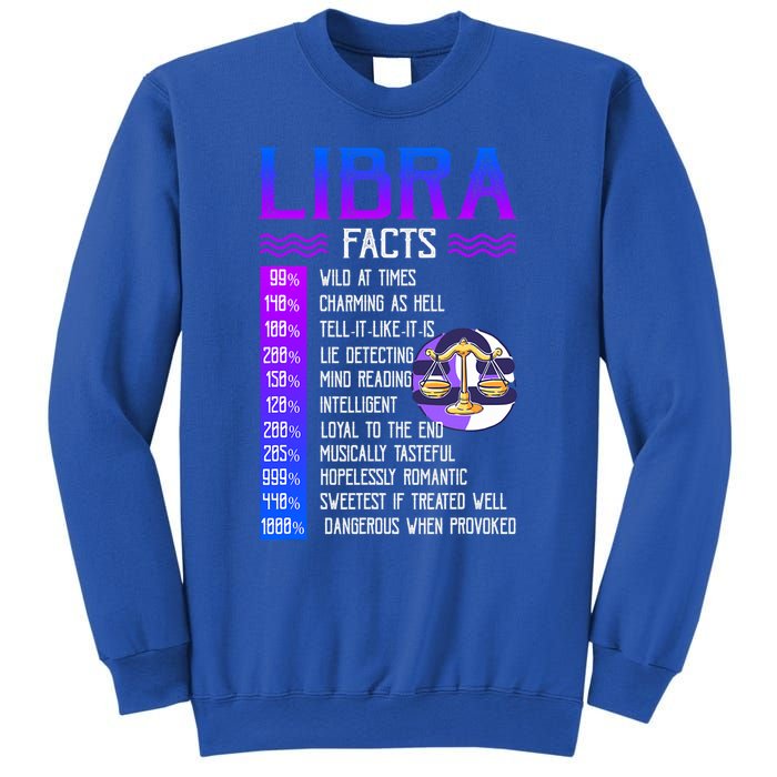 Retro Vintage Libra Facts Zodiac Sign Birthday Horoscope Meaningful Gift Sweatshirt