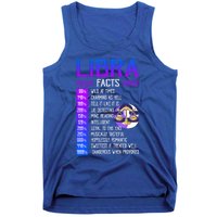 Retro Vintage Libra Facts Zodiac Sign Birthday Horoscope Meaningful Gift Tank Top