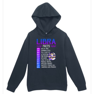 Retro Vintage Libra Facts Zodiac Sign Birthday Horoscope Meaningful Gift Urban Pullover Hoodie