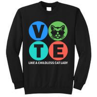 Retro Vote Like A Childless Cat Lady Is Voting Kamala 2024 Sweatshirt