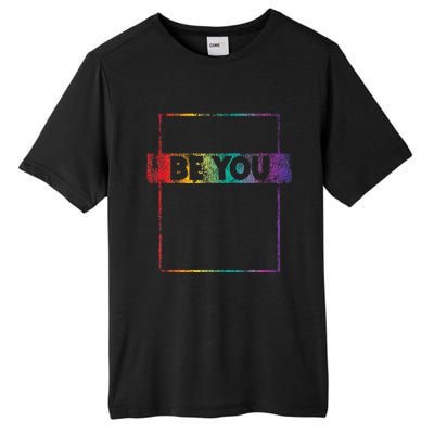 Retro Vintage Lgbt Pride Rainbow Be You Tall Fusion ChromaSoft Performance T-Shirt