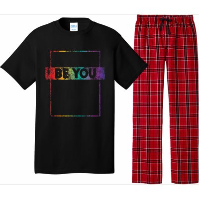 Retro Vintage Lgbt Pride Rainbow Be You Pajama Set