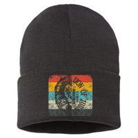 Retro Vintage Lion Of Judah Sustainable Knit Beanie