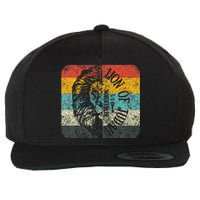 Retro Vintage Lion Of Judah Wool Snapback Cap