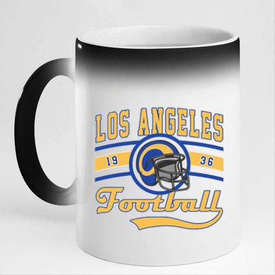 Retro Vintage Los Angeles Football Est 1936 11oz Black Color Changing Mug