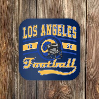 Retro Vintage Los Angeles Football Est 1936 Coaster