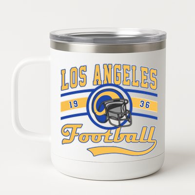 Retro Vintage Los Angeles Football Est 1936 12 oz Stainless Steel Tumbler Cup