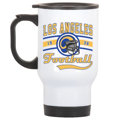 Retro Vintage Los Angeles Football Est 1936 Stainless Steel Travel Mug