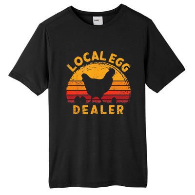 Retro Vintage Local Egg Dealer Farmer Chicken Egg Lover Tall Fusion ChromaSoft Performance T-Shirt