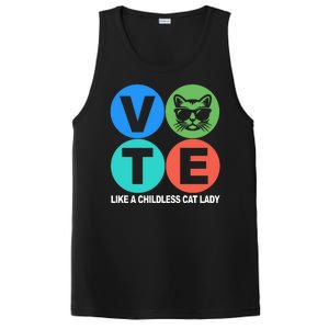 Retro Vote Like A Childless Cat Lady Kamala Harris 2024 PosiCharge Competitor Tank