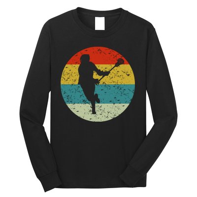 Retro Vintage Lacrosse Long Sleeve Shirt