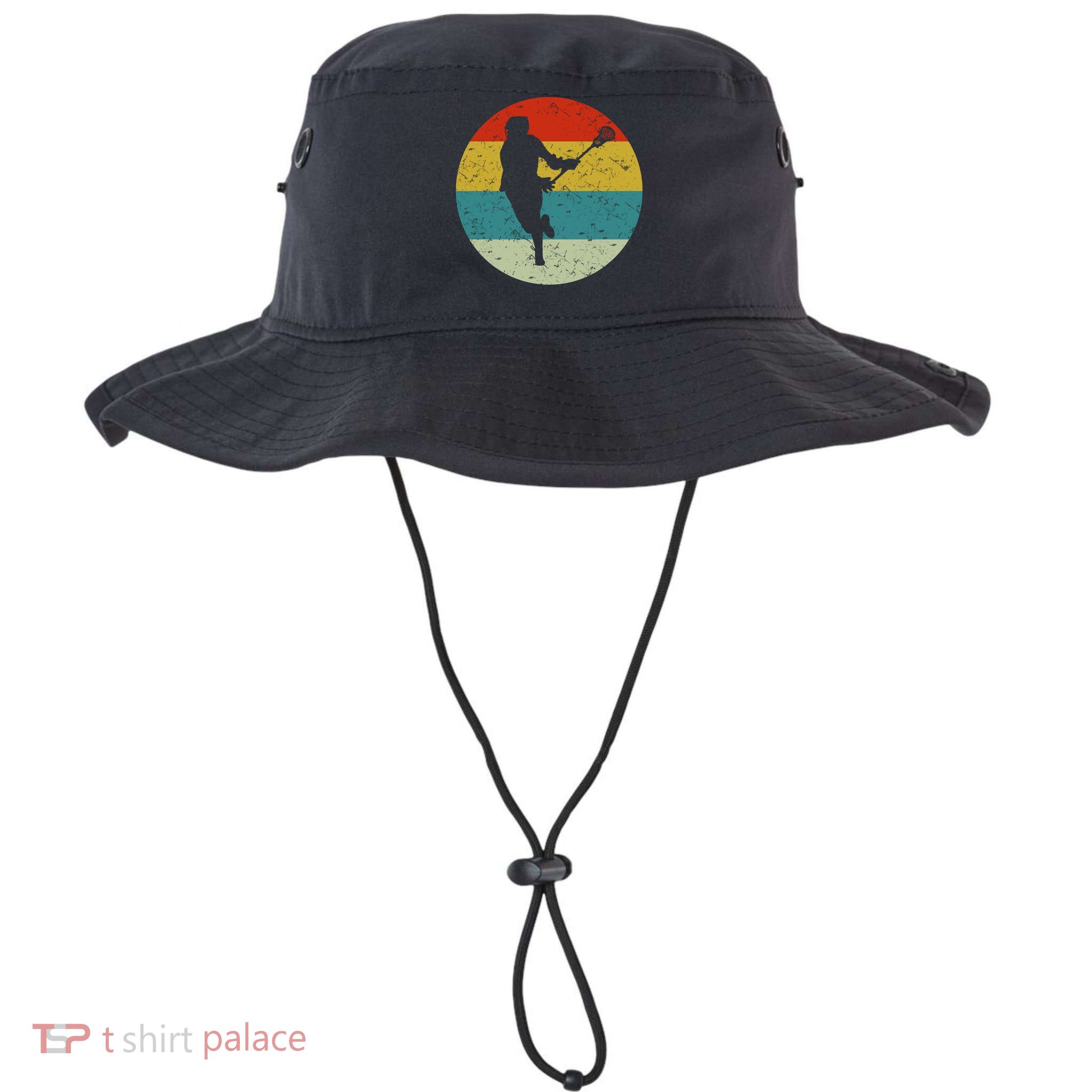 Retro Vintage Lacrosse Bucket Hat